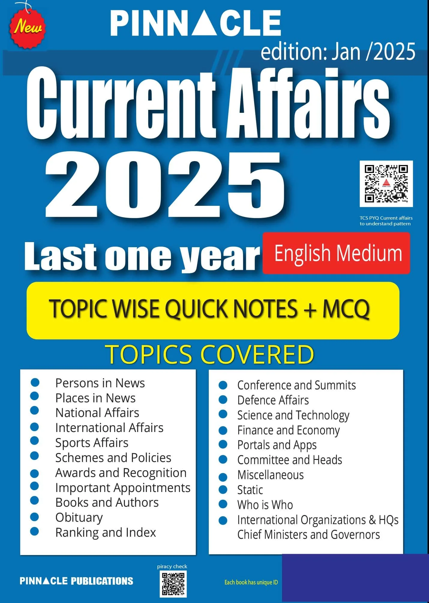 Pinnacle Current Affairs 2025